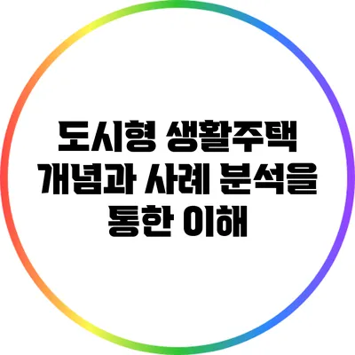 도시형 생활주택: 개념과 사례 분석을 통한 이해